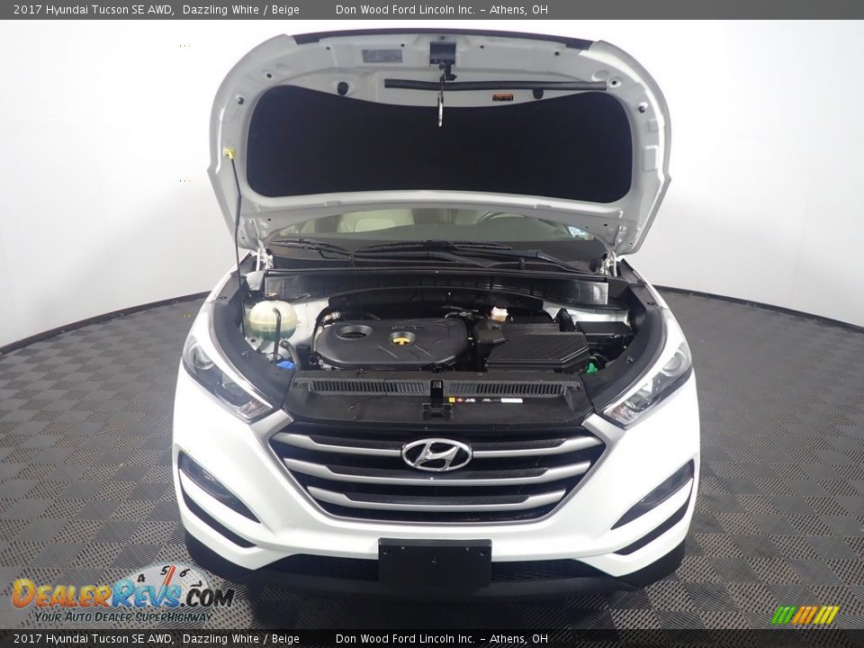 2017 Hyundai Tucson SE AWD Dazzling White / Beige Photo #10