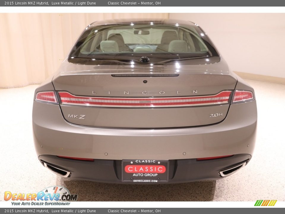 2015 Lincoln MKZ Hybrid Luxe Metallic / Light Dune Photo #24