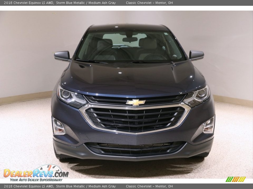 2018 Chevrolet Equinox LS AWD Storm Blue Metallic / Medium Ash Gray Photo #2