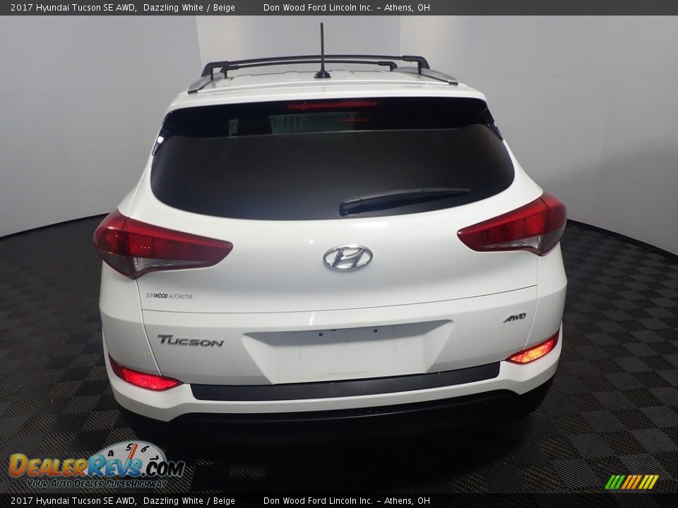 2017 Hyundai Tucson SE AWD Dazzling White / Beige Photo #20