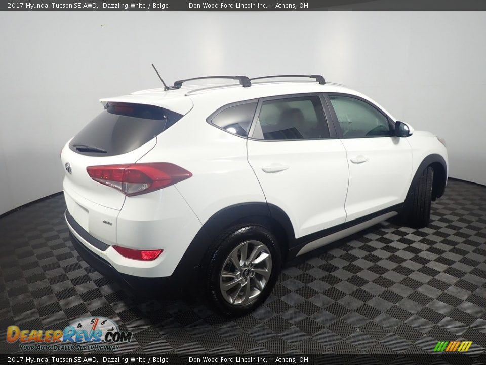 2017 Hyundai Tucson SE AWD Dazzling White / Beige Photo #24
