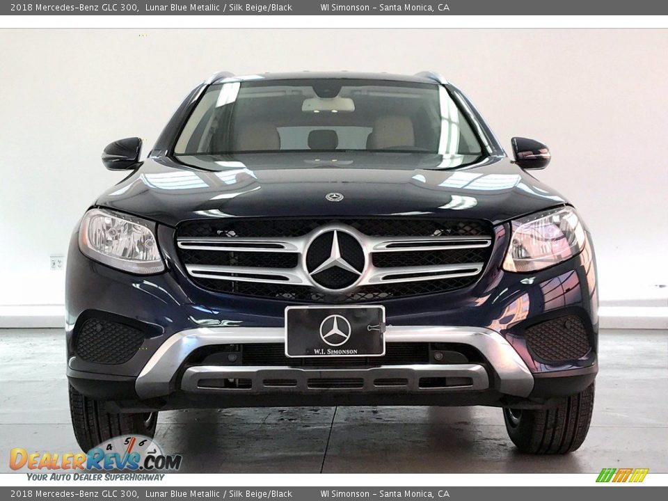 2018 Mercedes-Benz GLC 300 Lunar Blue Metallic / Silk Beige/Black Photo #2