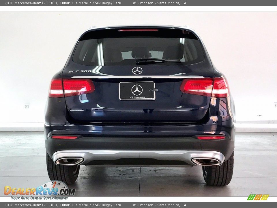 2018 Mercedes-Benz GLC 300 Lunar Blue Metallic / Silk Beige/Black Photo #3