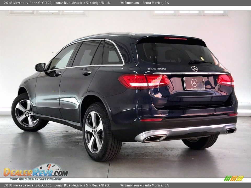 2018 Mercedes-Benz GLC 300 Lunar Blue Metallic / Silk Beige/Black Photo #10