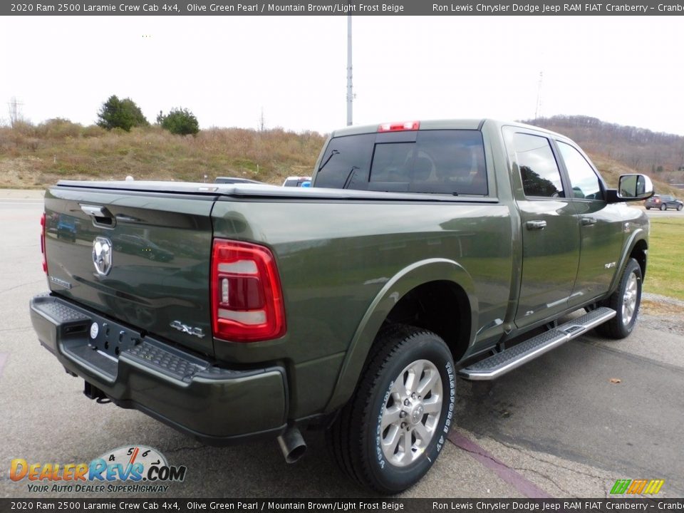2020 Ram 2500 Laramie Crew Cab 4x4 Olive Green Pearl / Mountain Brown/Light Frost Beige Photo #5