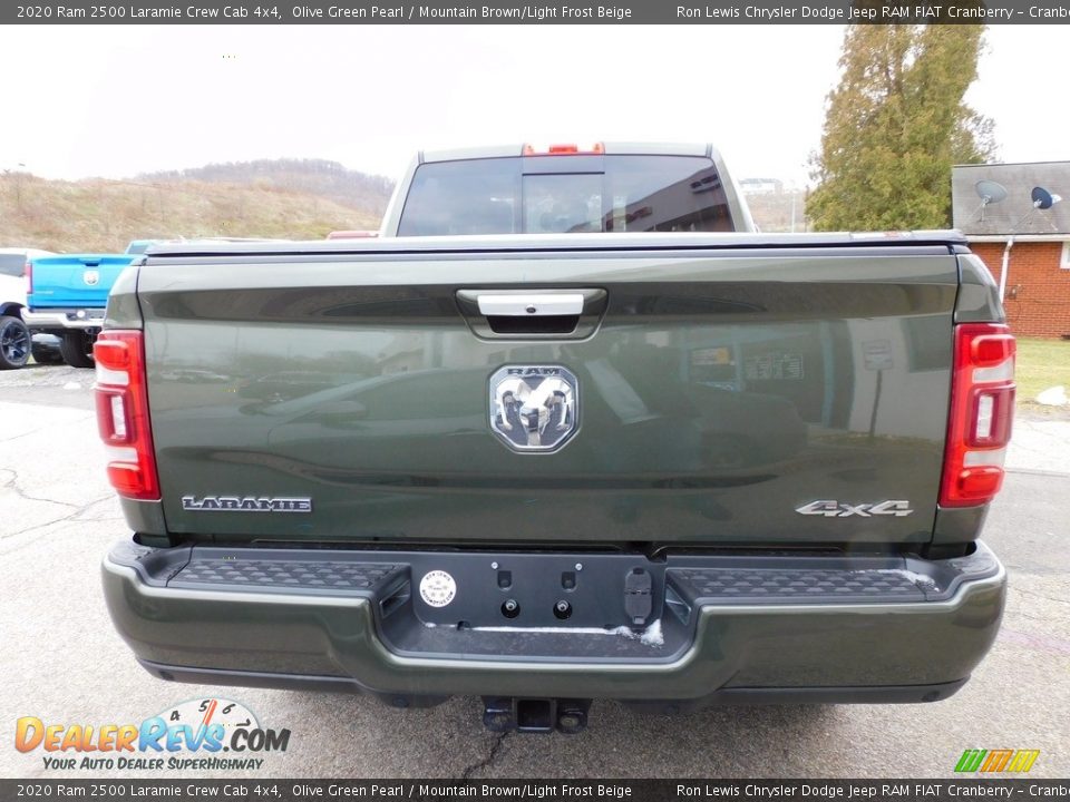 2020 Ram 2500 Laramie Crew Cab 4x4 Olive Green Pearl / Mountain Brown/Light Frost Beige Photo #6