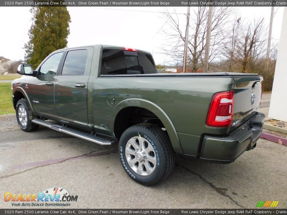 2020 Ram 2500 Laramie Crew Cab 4x4 Olive Green Pearl / Mountain Brown/Light Frost Beige Photo #8