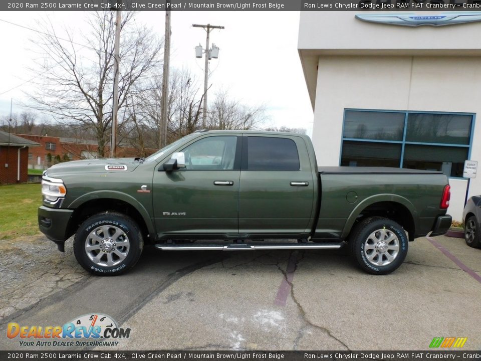 2020 Ram 2500 Laramie Crew Cab 4x4 Olive Green Pearl / Mountain Brown/Light Frost Beige Photo #9
