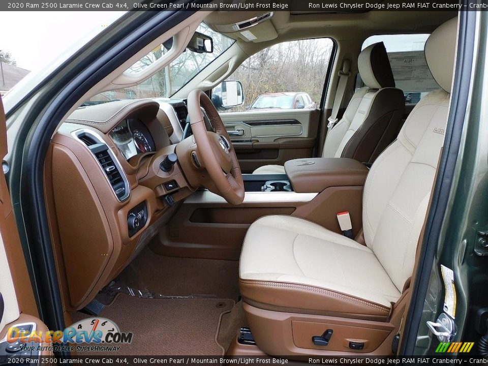 2020 Ram 2500 Laramie Crew Cab 4x4 Olive Green Pearl / Mountain Brown/Light Frost Beige Photo #11