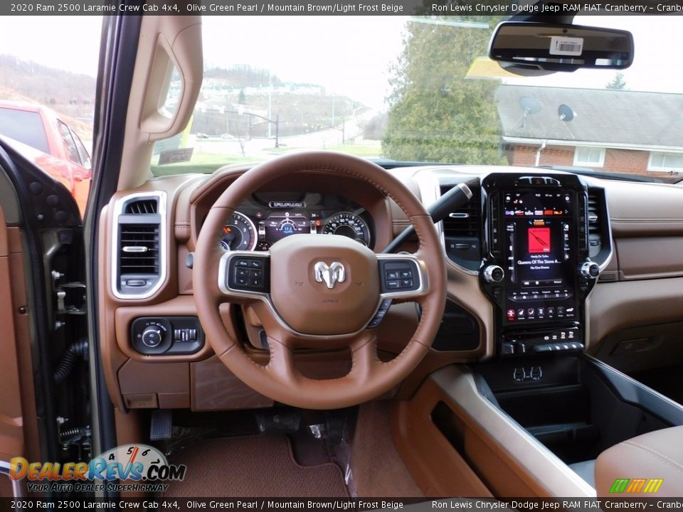 2020 Ram 2500 Laramie Crew Cab 4x4 Olive Green Pearl / Mountain Brown/Light Frost Beige Photo #13