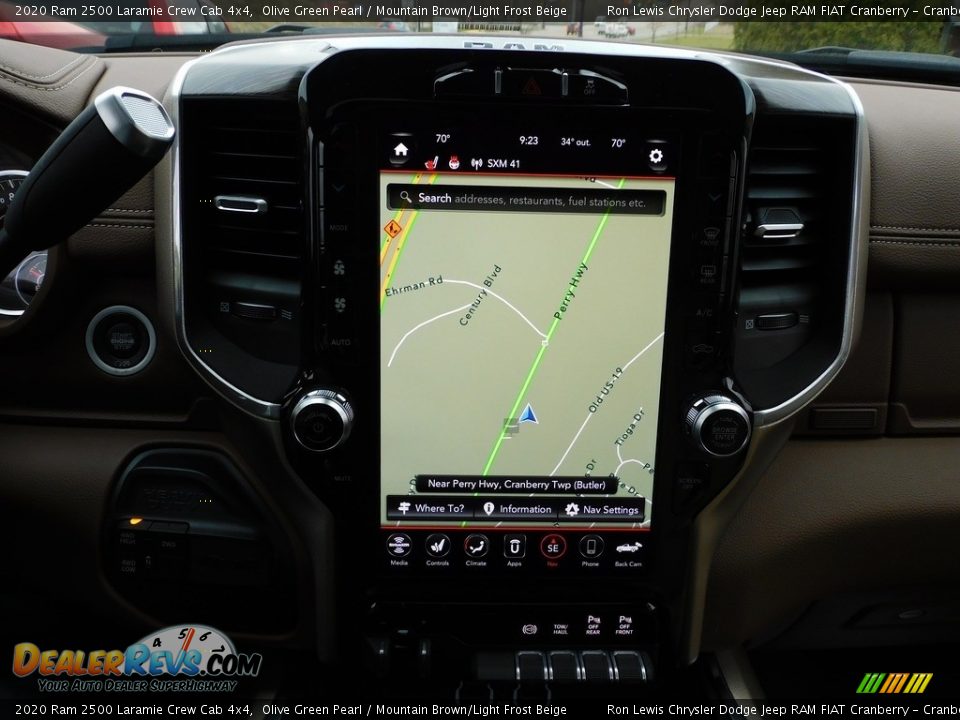 2020 Ram 2500 Laramie Crew Cab 4x4 Olive Green Pearl / Mountain Brown/Light Frost Beige Photo #16