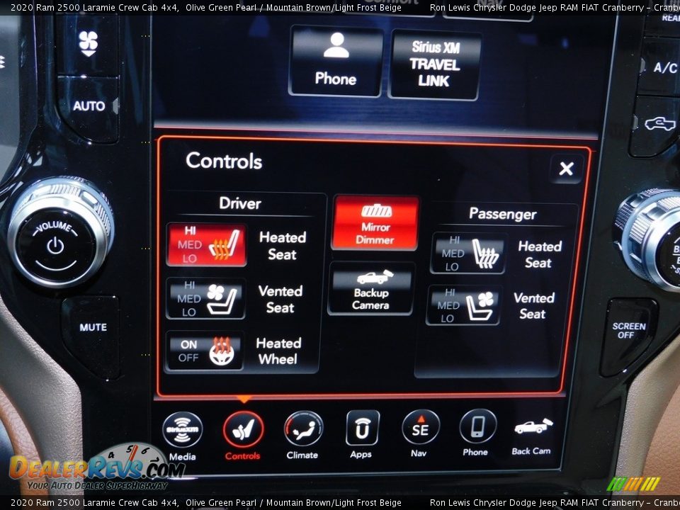 2020 Ram 2500 Laramie Crew Cab 4x4 Olive Green Pearl / Mountain Brown/Light Frost Beige Photo #17