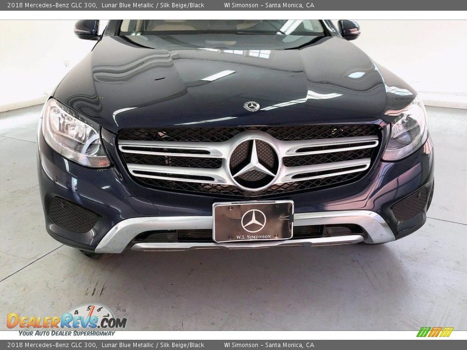 2018 Mercedes-Benz GLC 300 Lunar Blue Metallic / Silk Beige/Black Photo #30