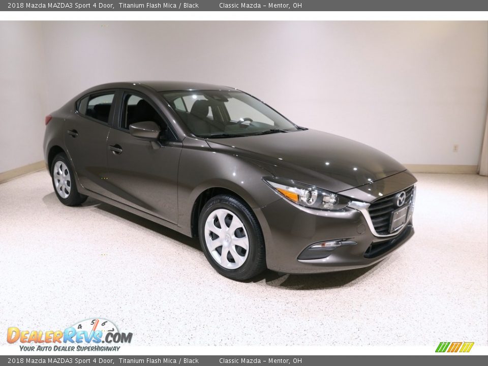 2018 Mazda MAZDA3 Sport 4 Door Titanium Flash Mica / Black Photo #1