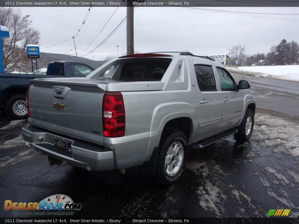 2011 Chevrolet Avalanche LT 4x4 Sheer Silver Metallic / Ebony Photo #4