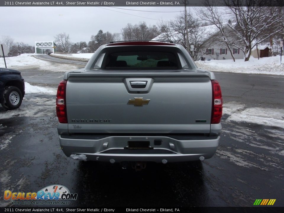 2011 Chevrolet Avalanche LT 4x4 Sheer Silver Metallic / Ebony Photo #5