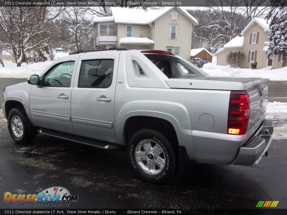 2011 Chevrolet Avalanche LT 4x4 Sheer Silver Metallic / Ebony Photo #6