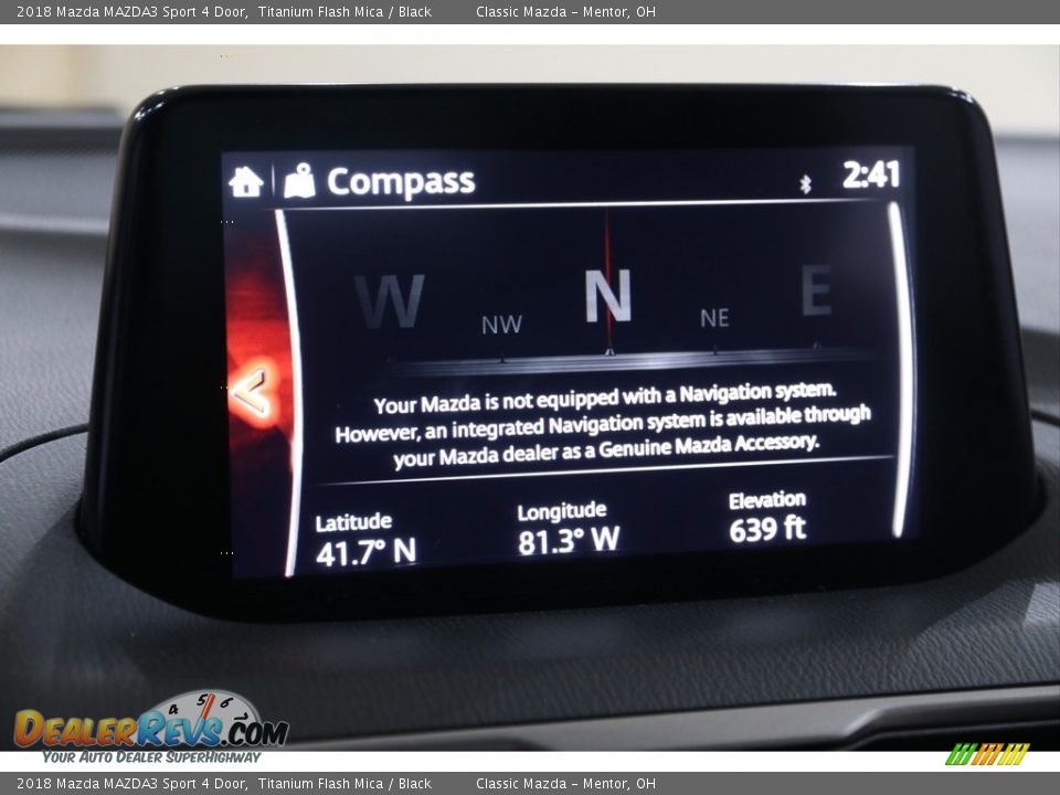 2018 Mazda MAZDA3 Sport 4 Door Titanium Flash Mica / Black Photo #11