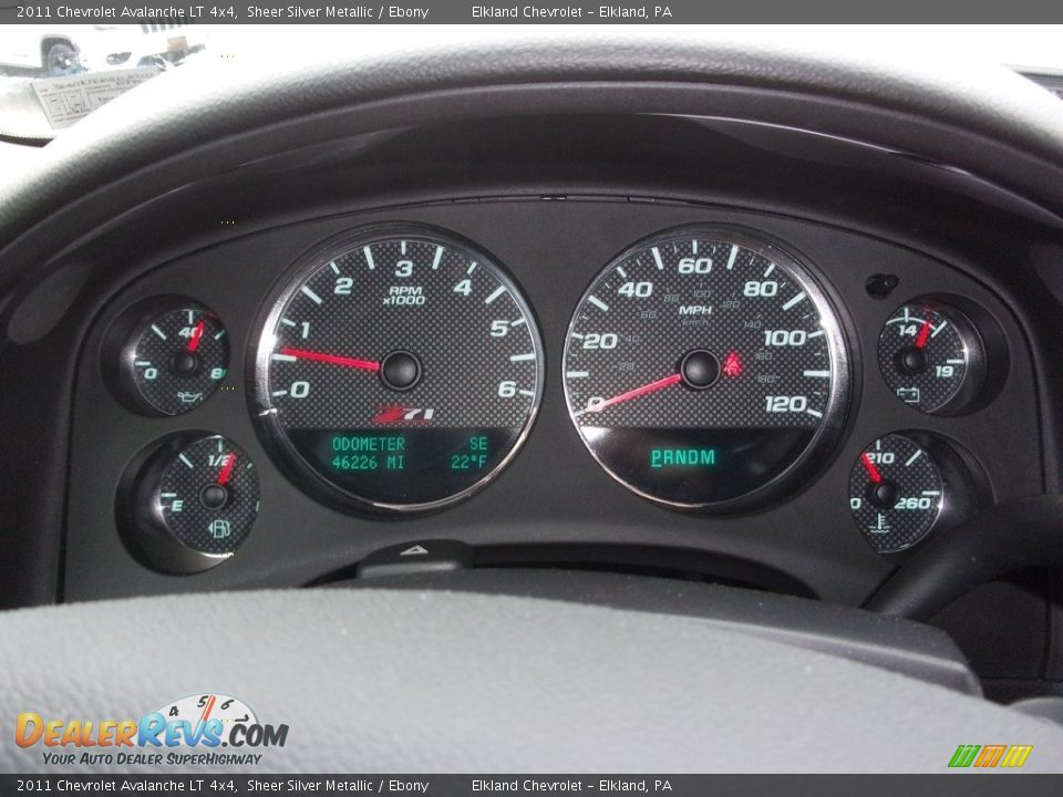 2011 Chevrolet Avalanche LT 4x4 Sheer Silver Metallic / Ebony Photo #15