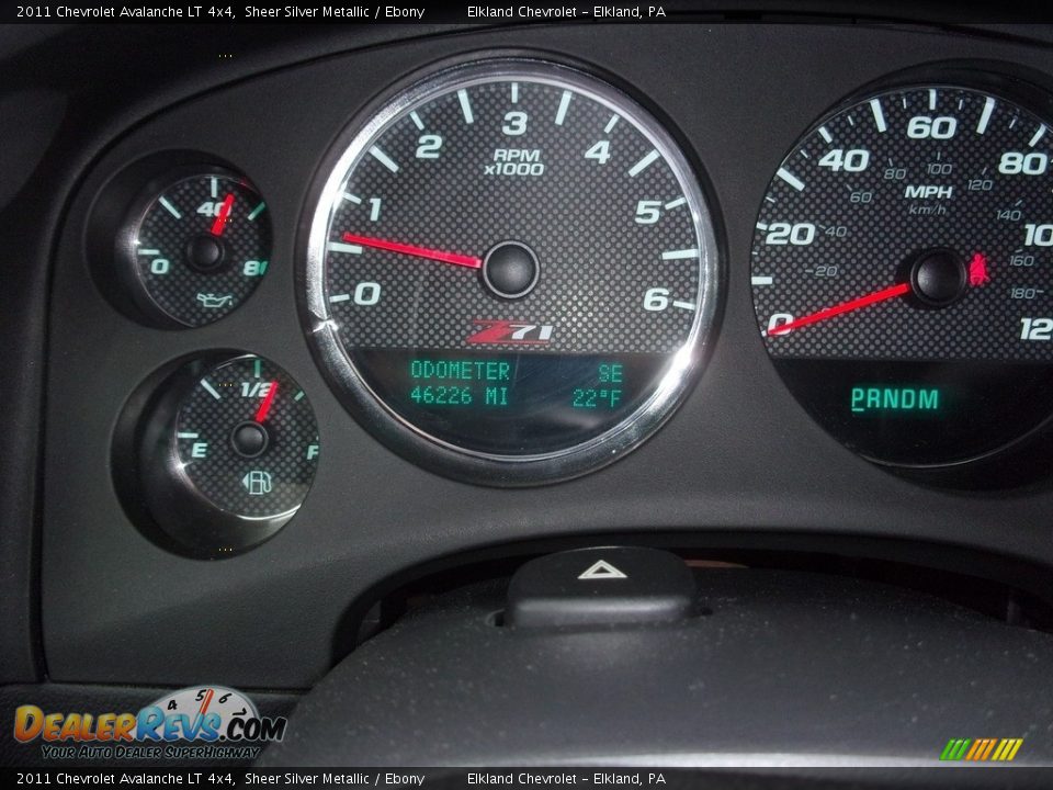 2011 Chevrolet Avalanche LT 4x4 Sheer Silver Metallic / Ebony Photo #16