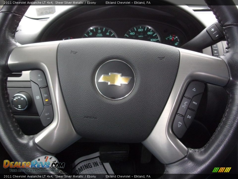 2011 Chevrolet Avalanche LT 4x4 Sheer Silver Metallic / Ebony Photo #17