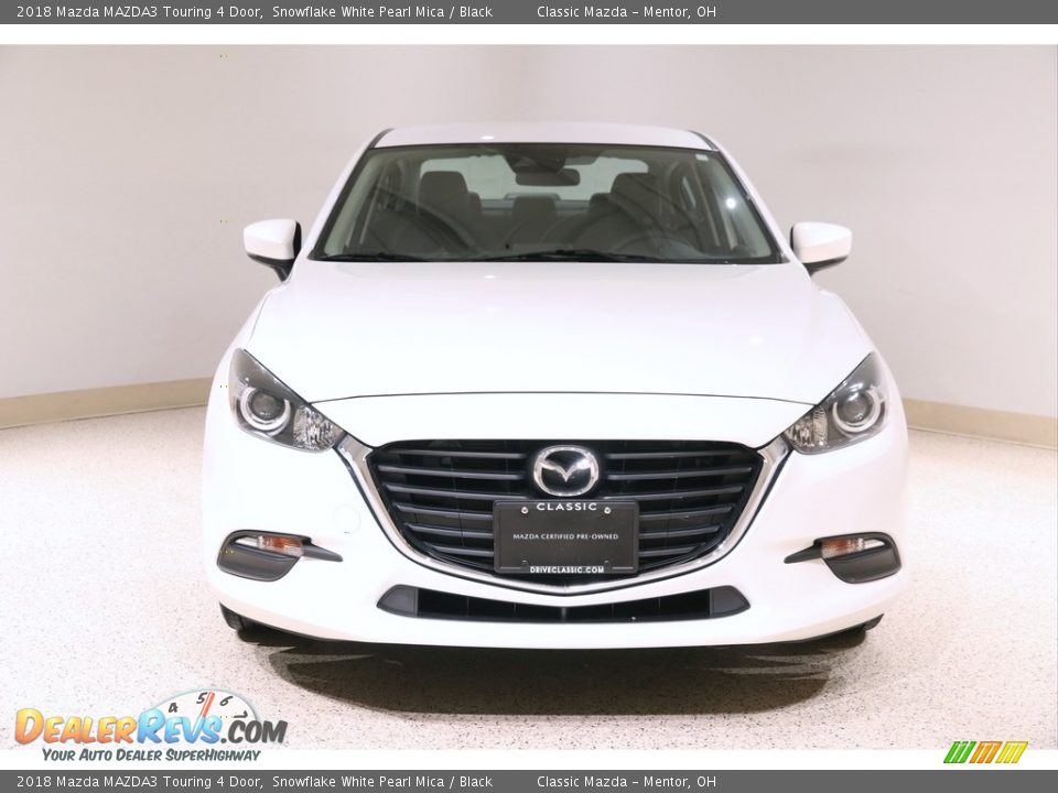 2018 Mazda MAZDA3 Touring 4 Door Snowflake White Pearl Mica / Black Photo #2