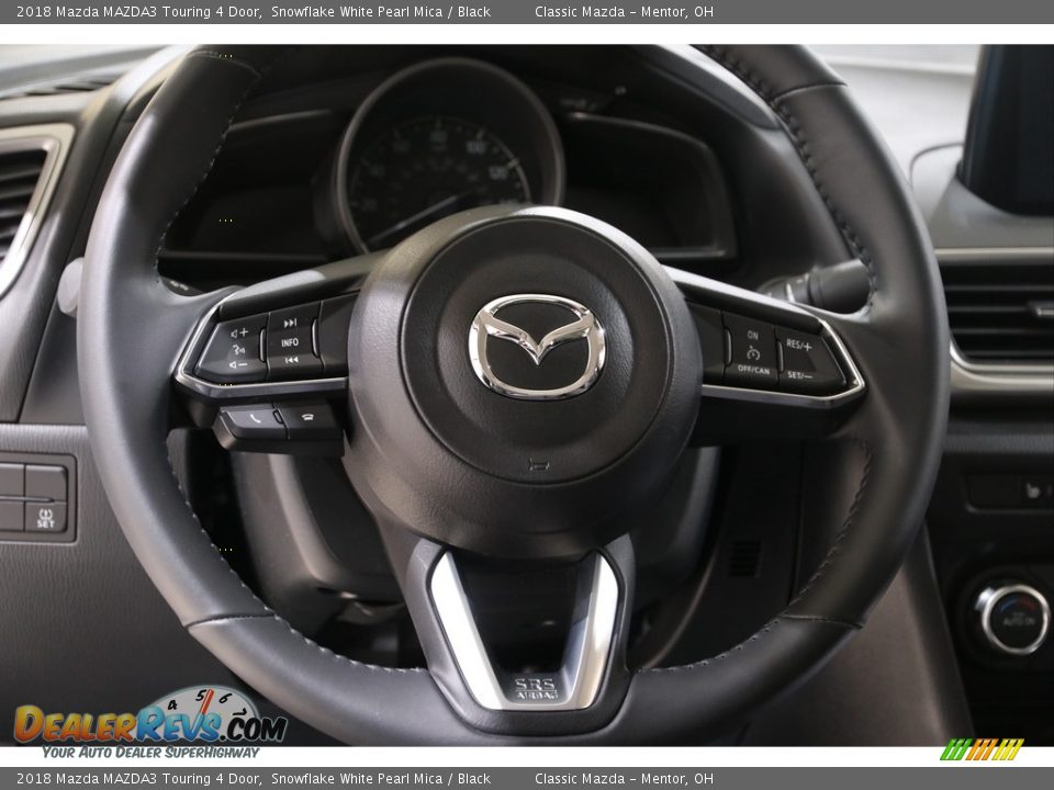 2018 Mazda MAZDA3 Touring 4 Door Snowflake White Pearl Mica / Black Photo #7