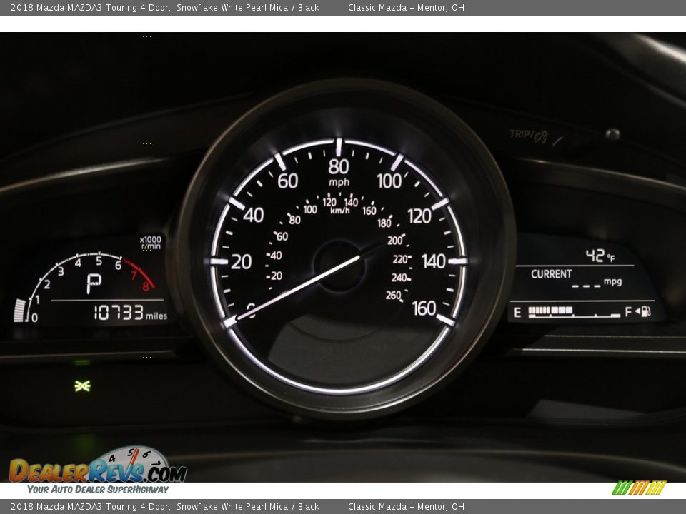 2018 Mazda MAZDA3 Touring 4 Door Snowflake White Pearl Mica / Black Photo #9