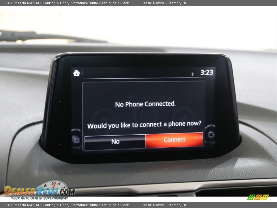 2018 Mazda MAZDA3 Touring 4 Door Snowflake White Pearl Mica / Black Photo #10