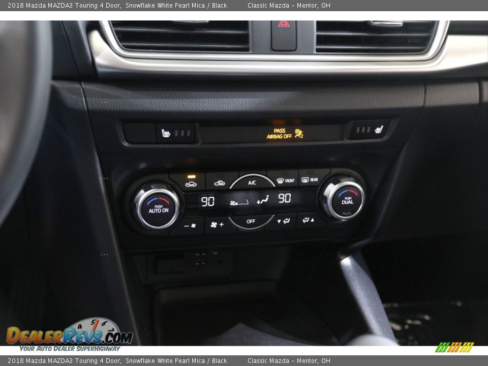 2018 Mazda MAZDA3 Touring 4 Door Snowflake White Pearl Mica / Black Photo #12