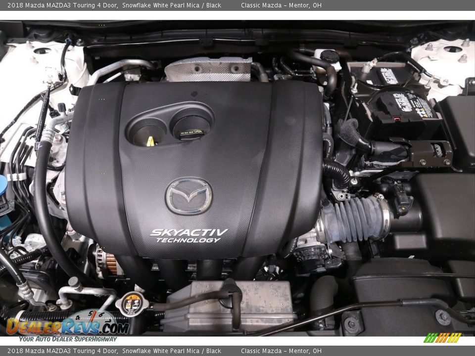 2018 Mazda MAZDA3 Touring 4 Door Snowflake White Pearl Mica / Black Photo #20