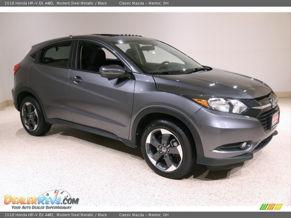 2018 Honda HR-V EX AWD Modern Steel Metallic / Black Photo #1