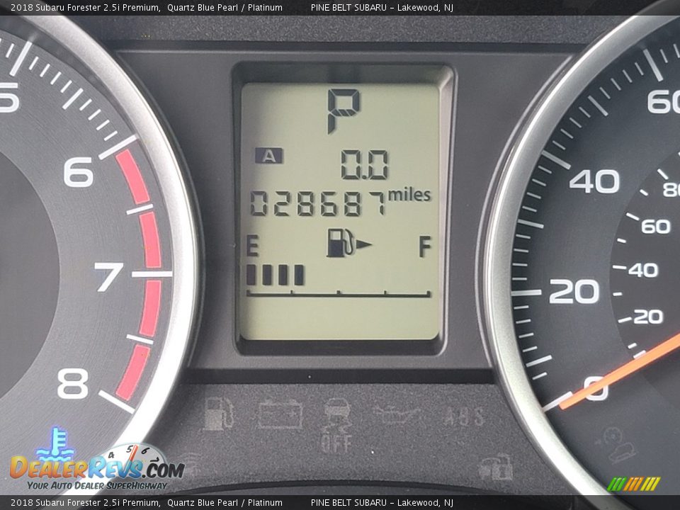 2018 Subaru Forester 2.5i Premium Quartz Blue Pearl / Platinum Photo #3