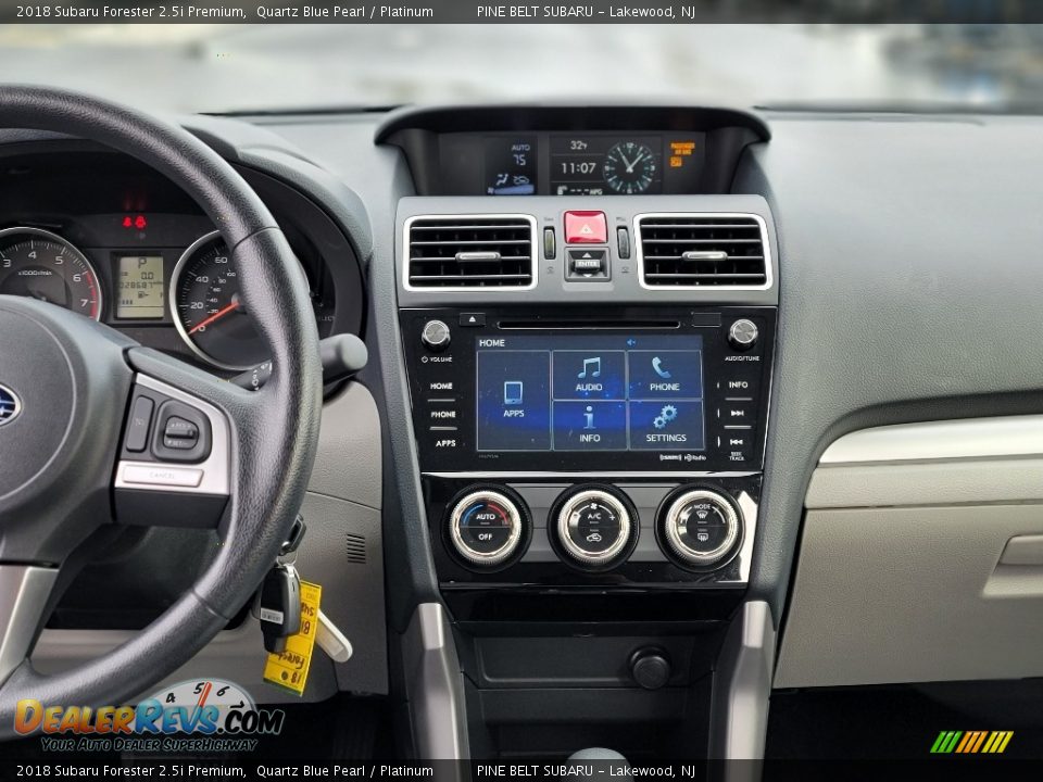 2018 Subaru Forester 2.5i Premium Quartz Blue Pearl / Platinum Photo #4
