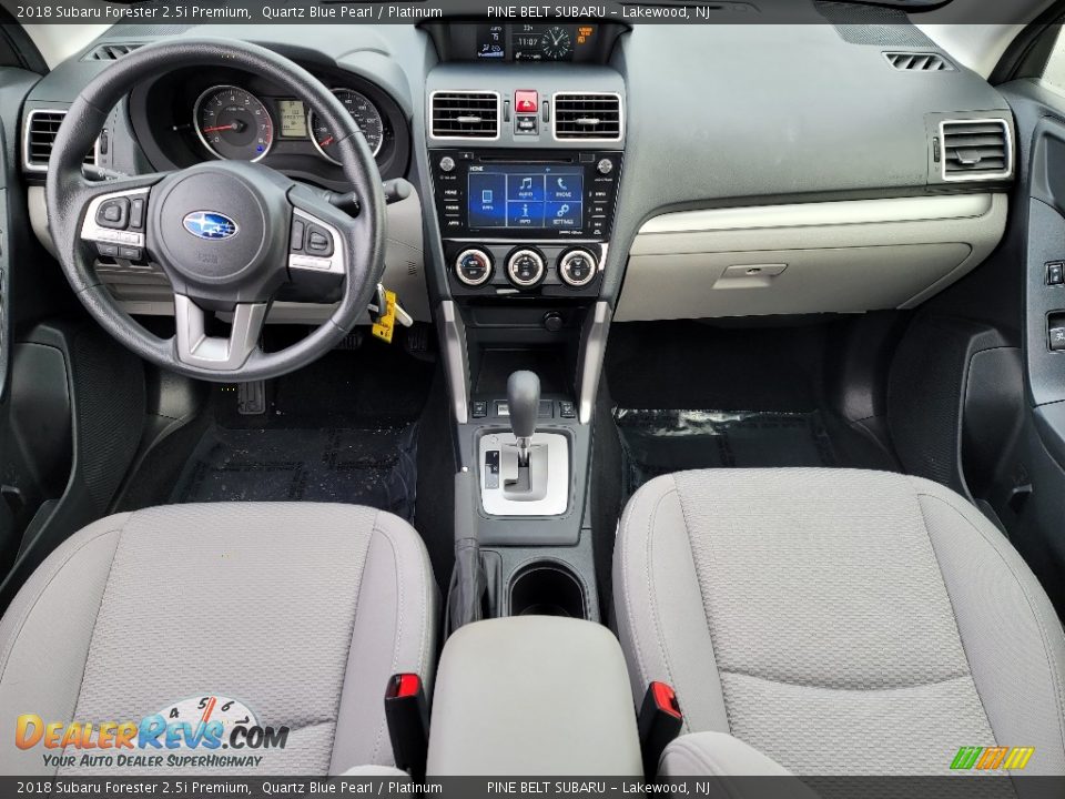2018 Subaru Forester 2.5i Premium Quartz Blue Pearl / Platinum Photo #6