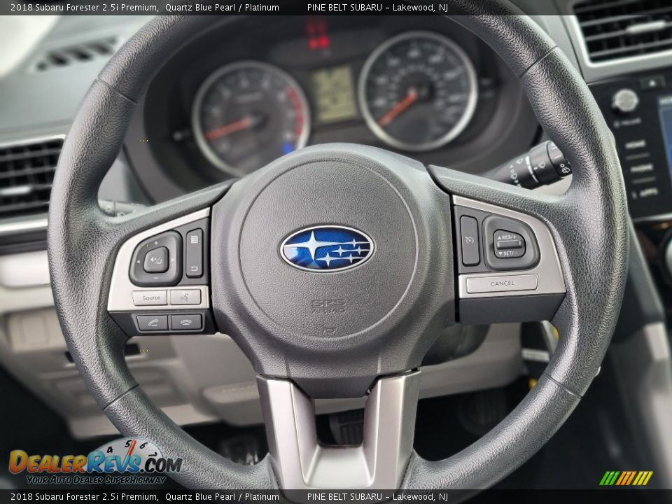 2018 Subaru Forester 2.5i Premium Quartz Blue Pearl / Platinum Photo #12