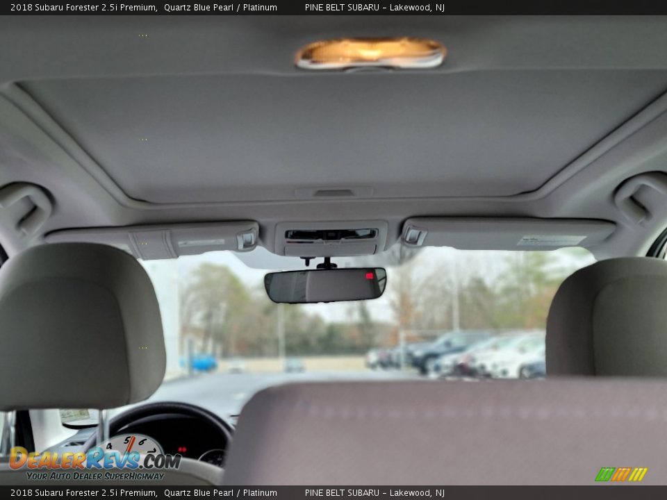 2018 Subaru Forester 2.5i Premium Quartz Blue Pearl / Platinum Photo #13