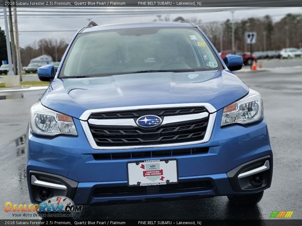 2018 Subaru Forester 2.5i Premium Quartz Blue Pearl / Platinum Photo #15