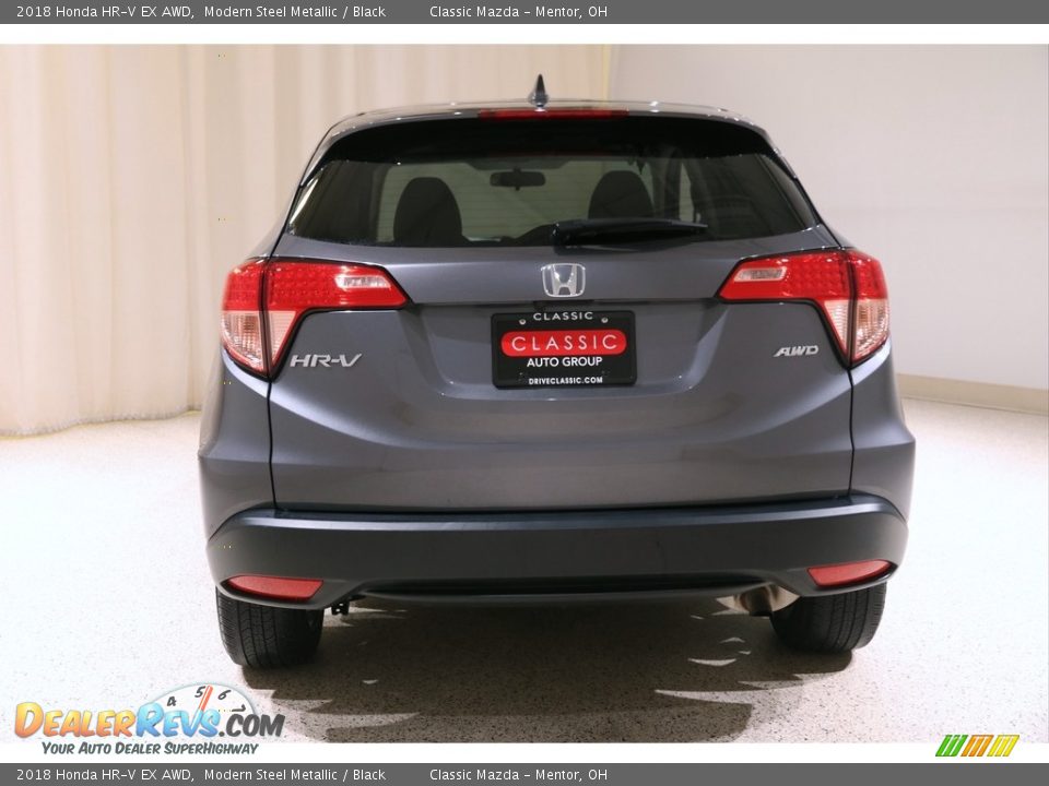 2018 Honda HR-V EX AWD Modern Steel Metallic / Black Photo #19