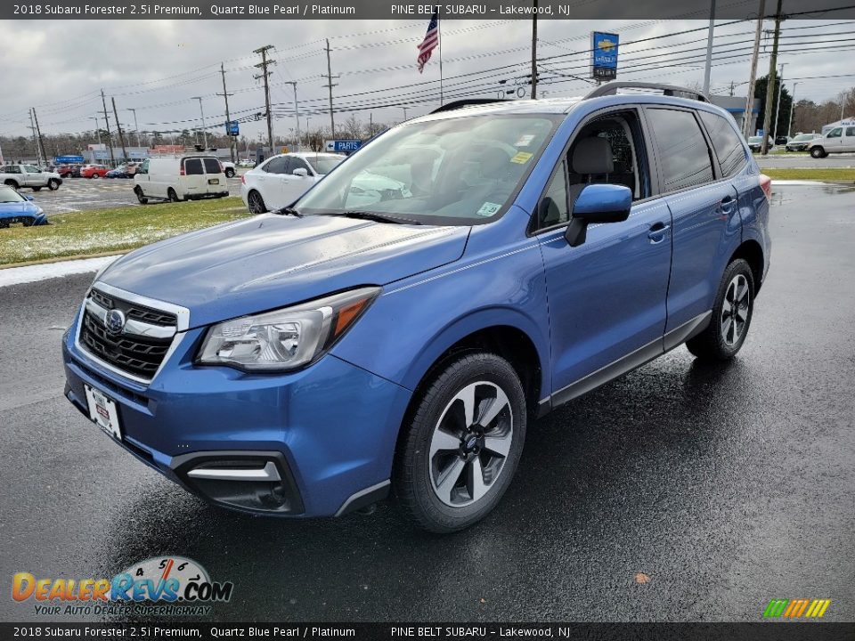 2018 Subaru Forester 2.5i Premium Quartz Blue Pearl / Platinum Photo #16