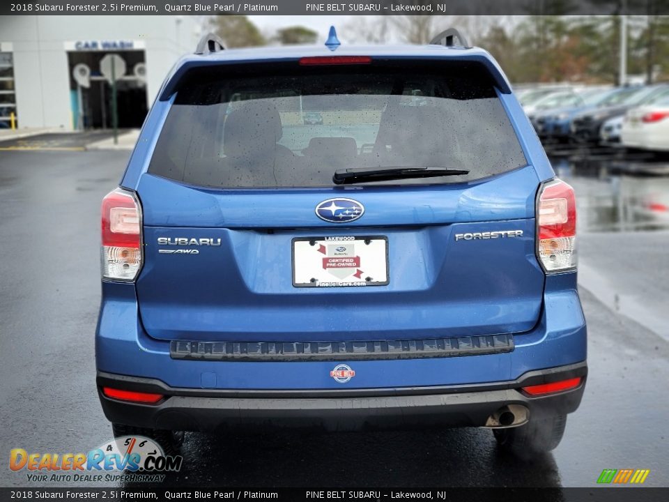 2018 Subaru Forester 2.5i Premium Quartz Blue Pearl / Platinum Photo #20
