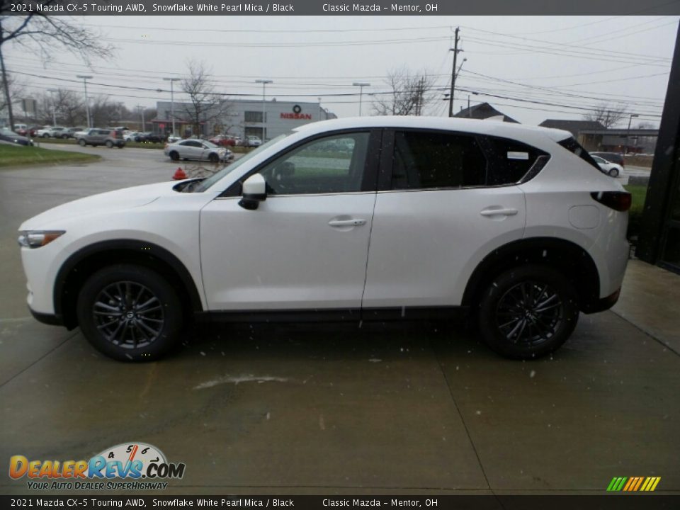 2021 Mazda CX-5 Touring AWD Snowflake White Pearl Mica / Black Photo #4