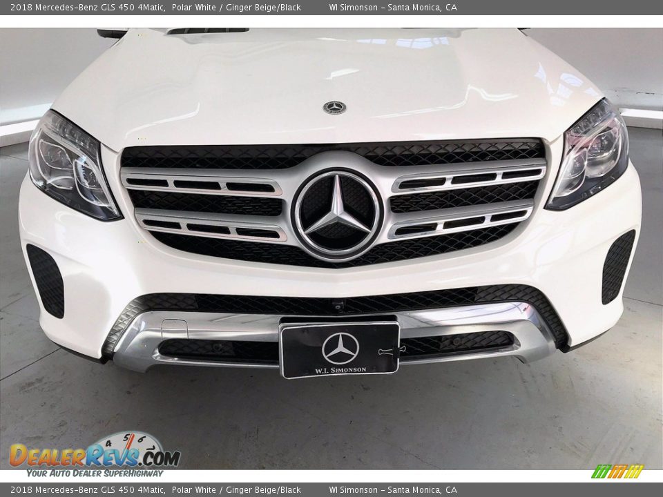 2018 Mercedes-Benz GLS 450 4Matic Polar White / Ginger Beige/Black Photo #30