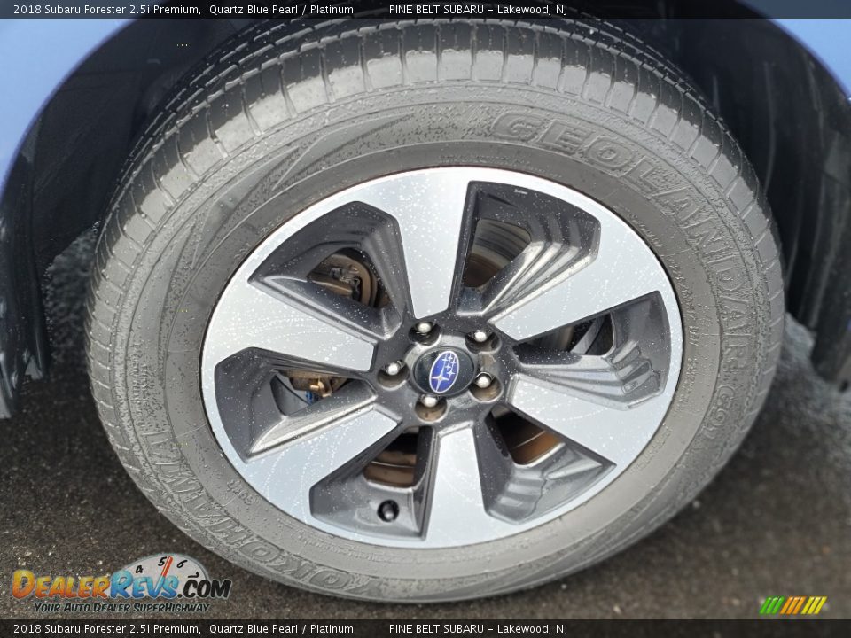 2018 Subaru Forester 2.5i Premium Quartz Blue Pearl / Platinum Photo #23
