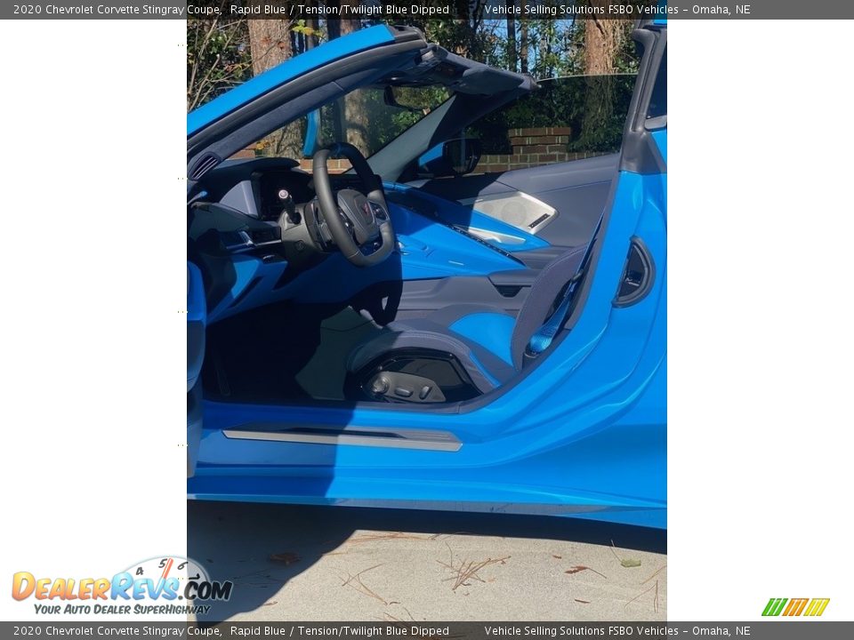 2020 Chevrolet Corvette Stingray Coupe Rapid Blue / Tension/Twilight Blue Dipped Photo #3