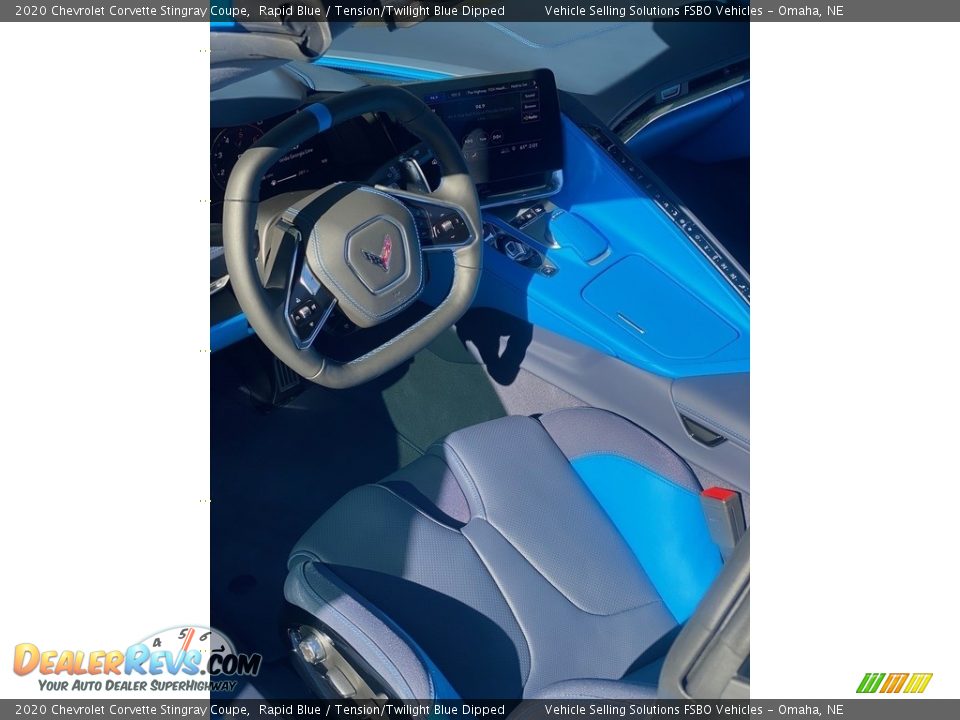 2020 Chevrolet Corvette Stingray Coupe Rapid Blue / Tension/Twilight Blue Dipped Photo #4