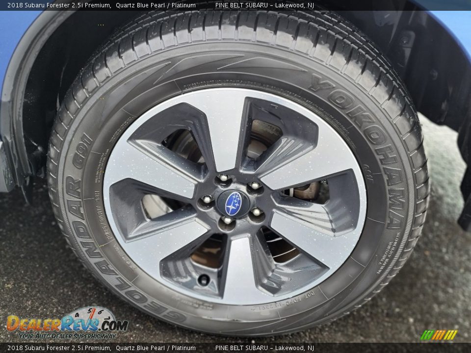 2018 Subaru Forester 2.5i Premium Quartz Blue Pearl / Platinum Photo #31