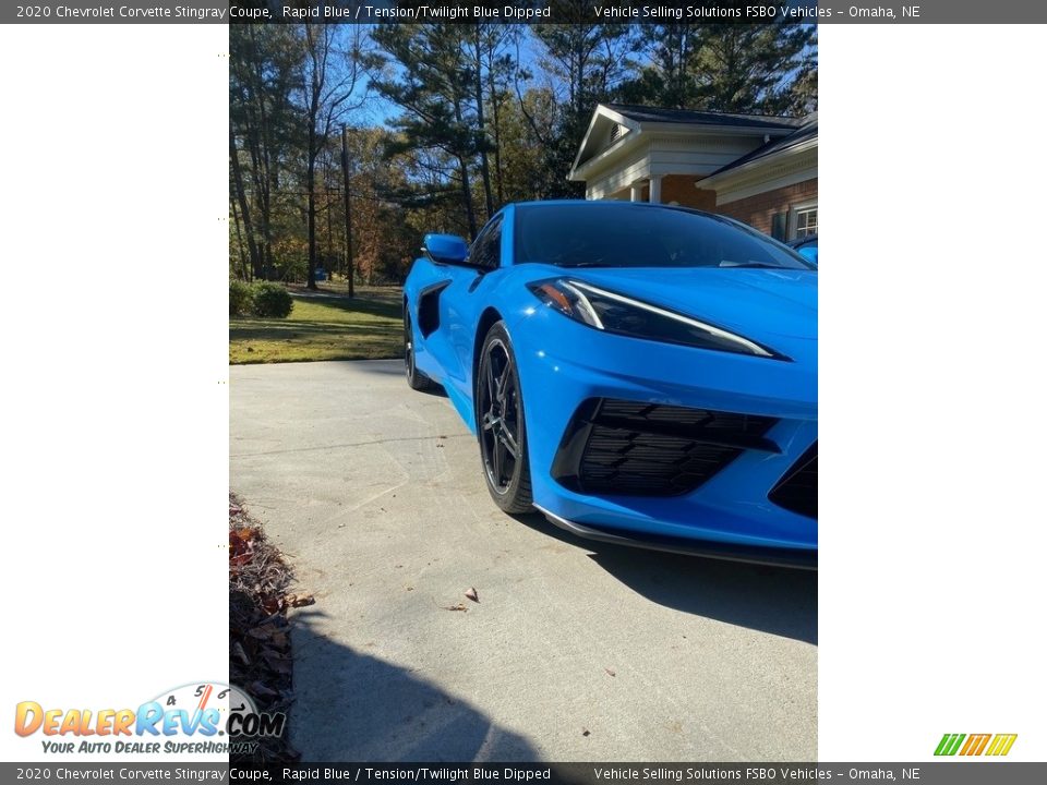 2020 Chevrolet Corvette Stingray Coupe Rapid Blue / Tension/Twilight Blue Dipped Photo #10