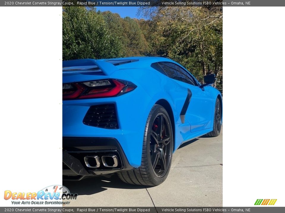 2020 Chevrolet Corvette Stingray Coupe Rapid Blue / Tension/Twilight Blue Dipped Photo #12