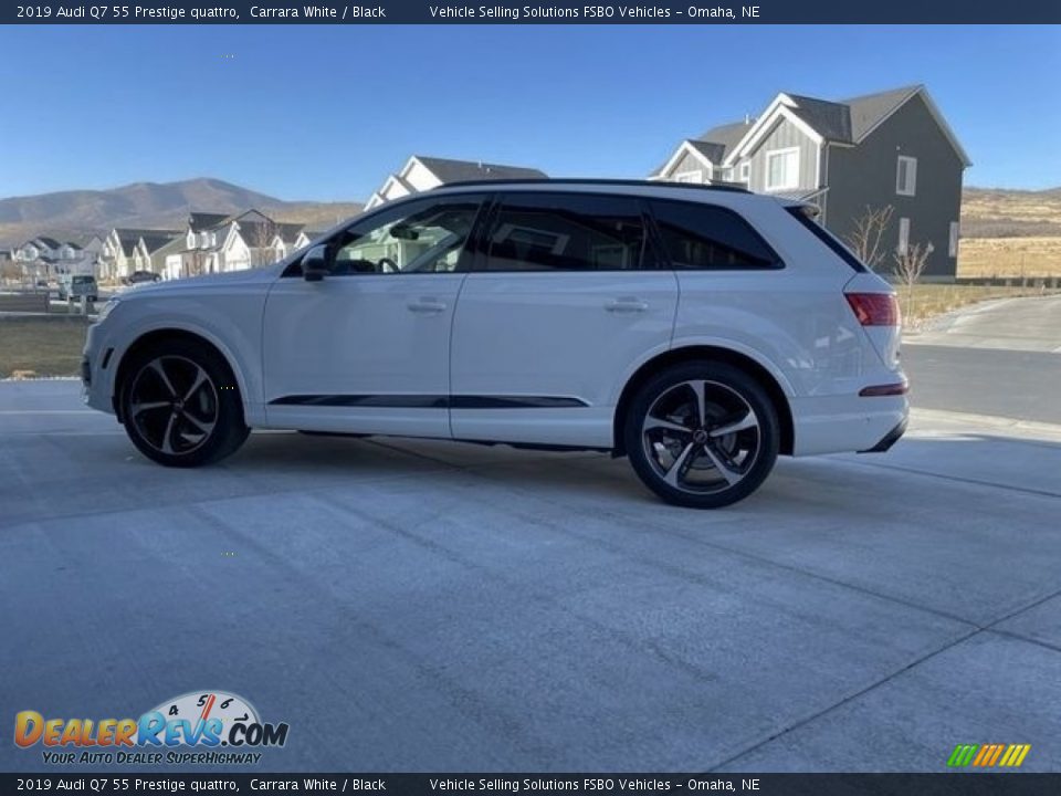 2019 Audi Q7 55 Prestige quattro Carrara White / Black Photo #1